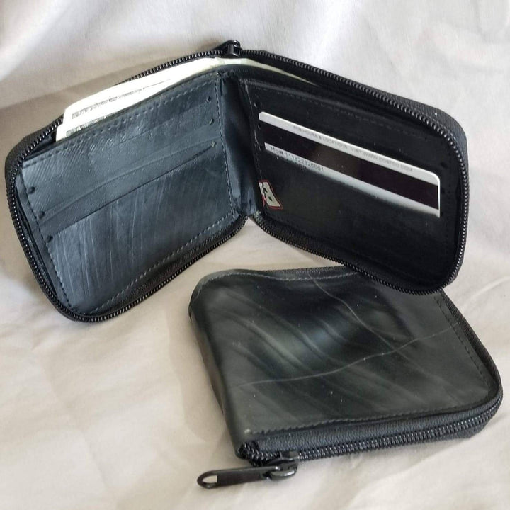 Zippered BiFold Wallet Tire