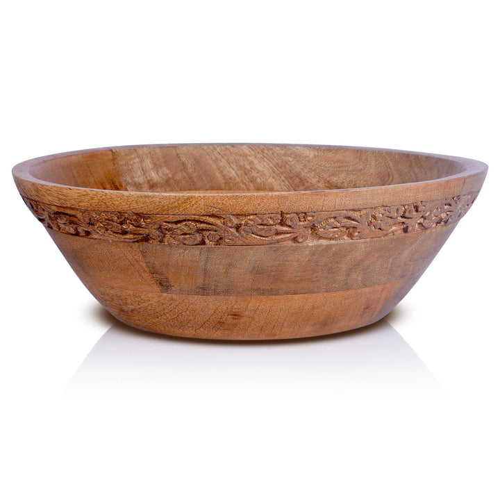 Jasmine Burnt Wood Decorative Bowl - Large
