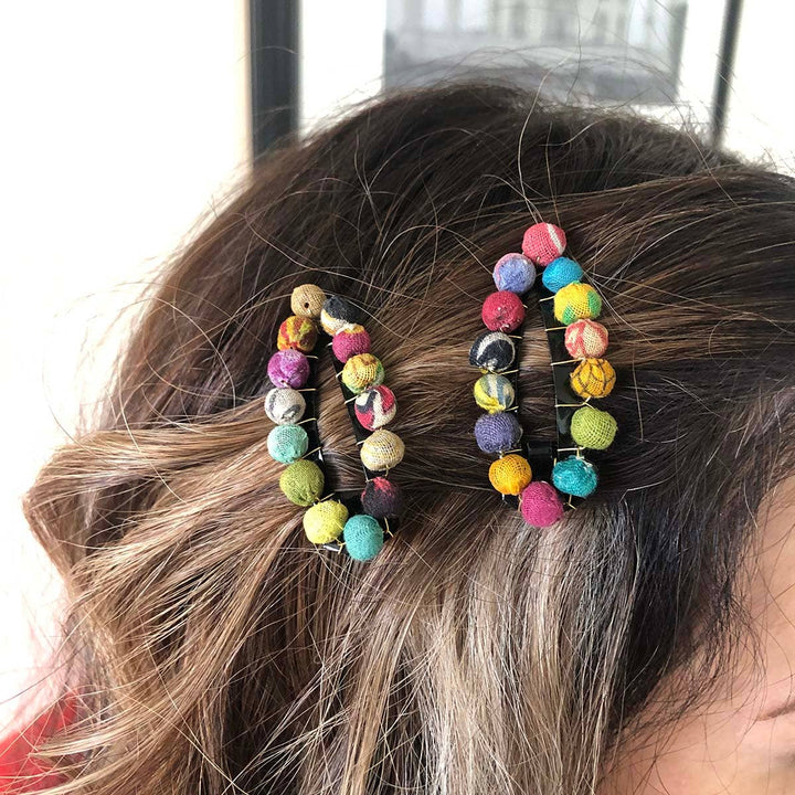 Hair Clips - Kantha