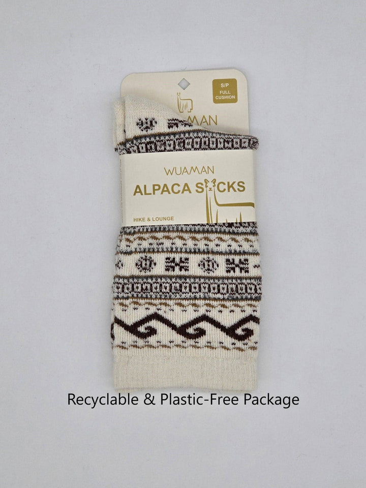 Southwest Alpaca Socks | Light Cushion Socks | Crew Socks