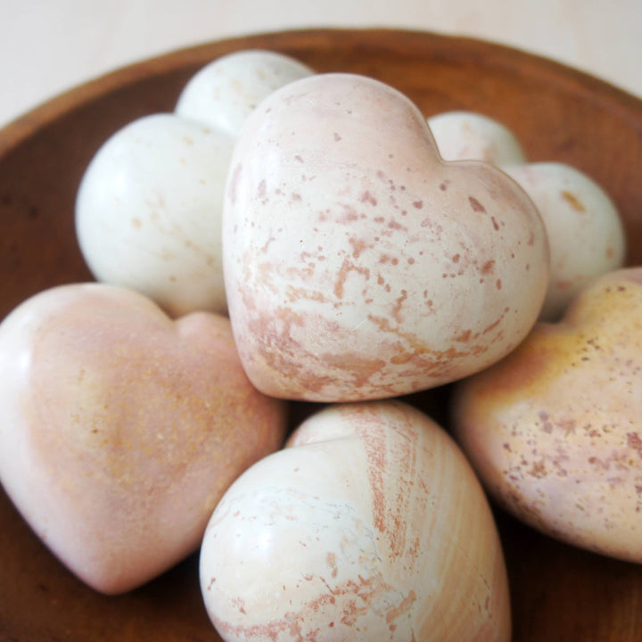 Large Natural Soapstone Heart