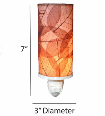 Cylinder Burgundy Nightlight