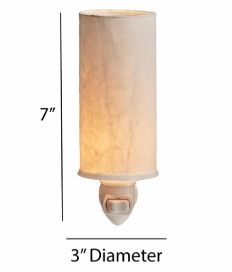 Cylinder White Nightlight