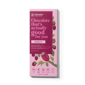 Raspberry 70% Dark Chocolate 1.8oz Organic Elements