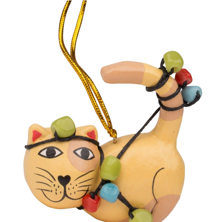 Tangle Up Cat Ornament