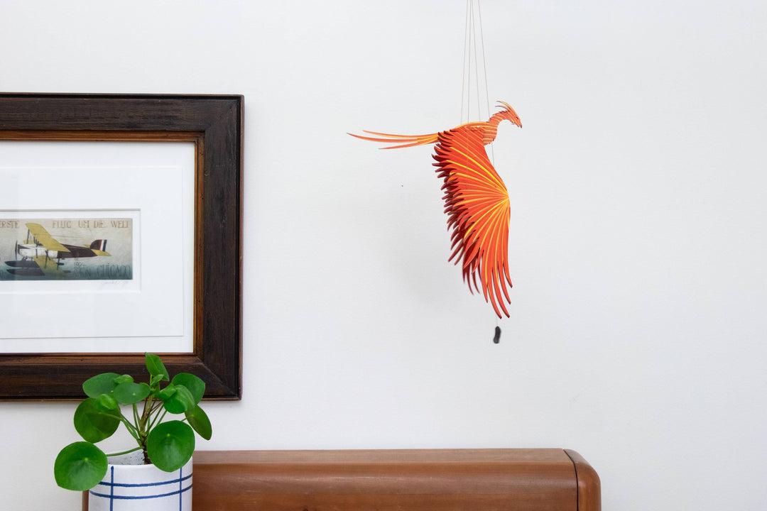 Phoenix Firebird Flying Bird Mobile