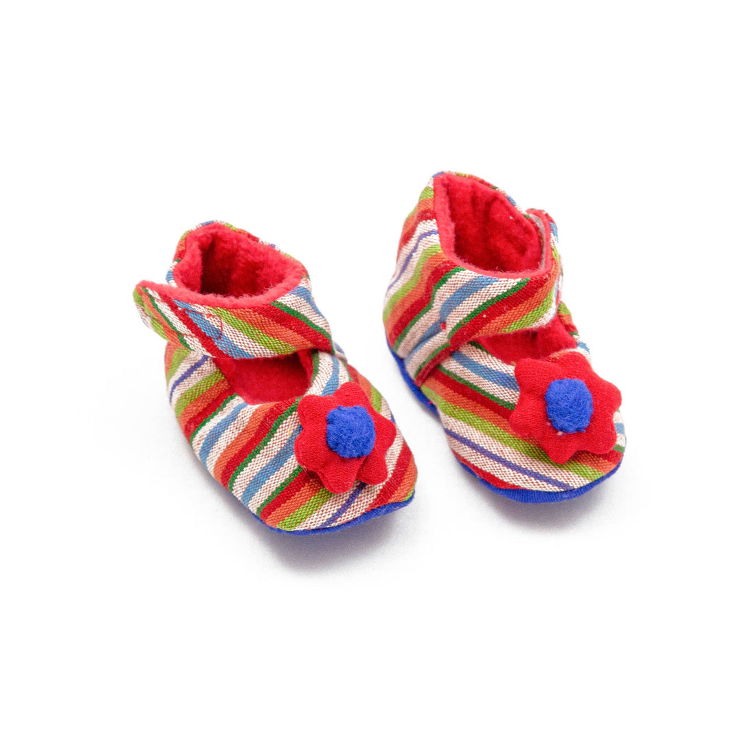 Flower Power Baby Booties
