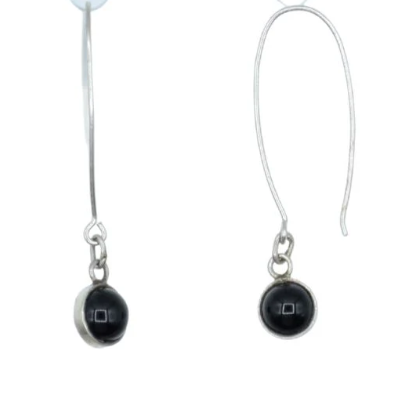 Dramatic Drop Silver Earrings