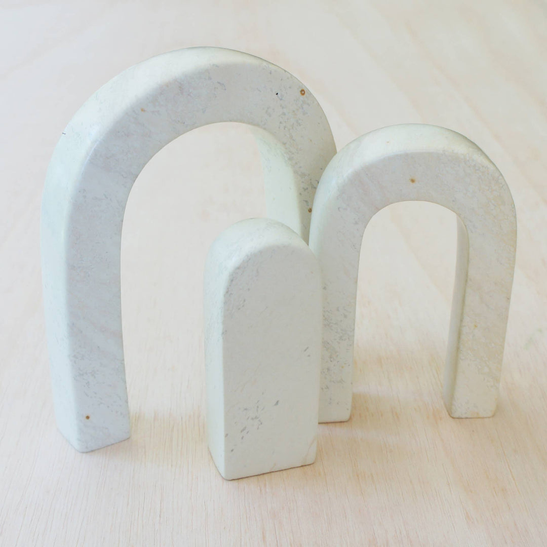 Natural Rainbow Sculpture Soapstone