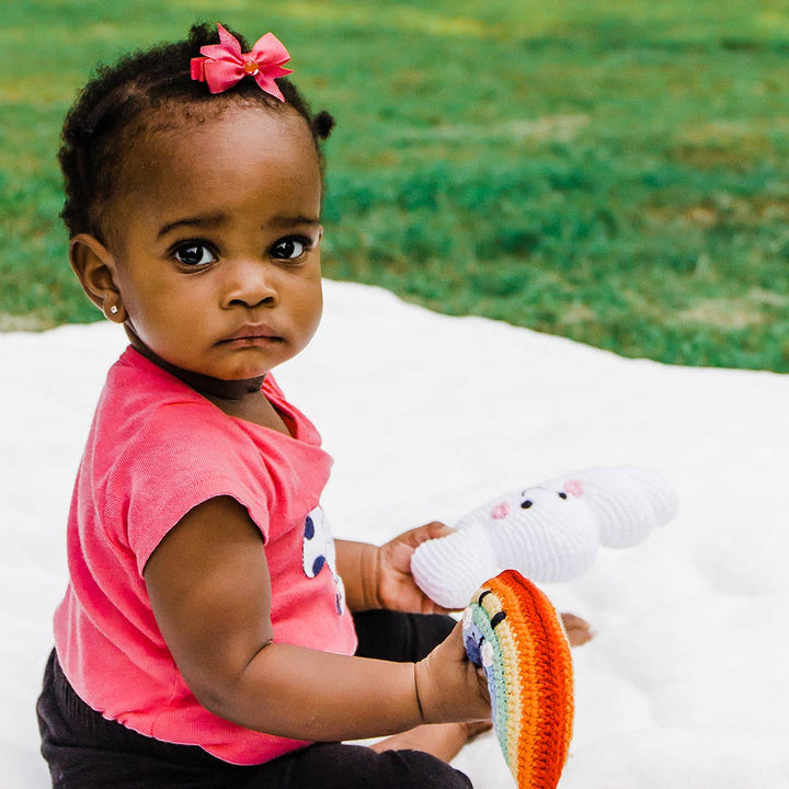 Rainbow Organic Rattle