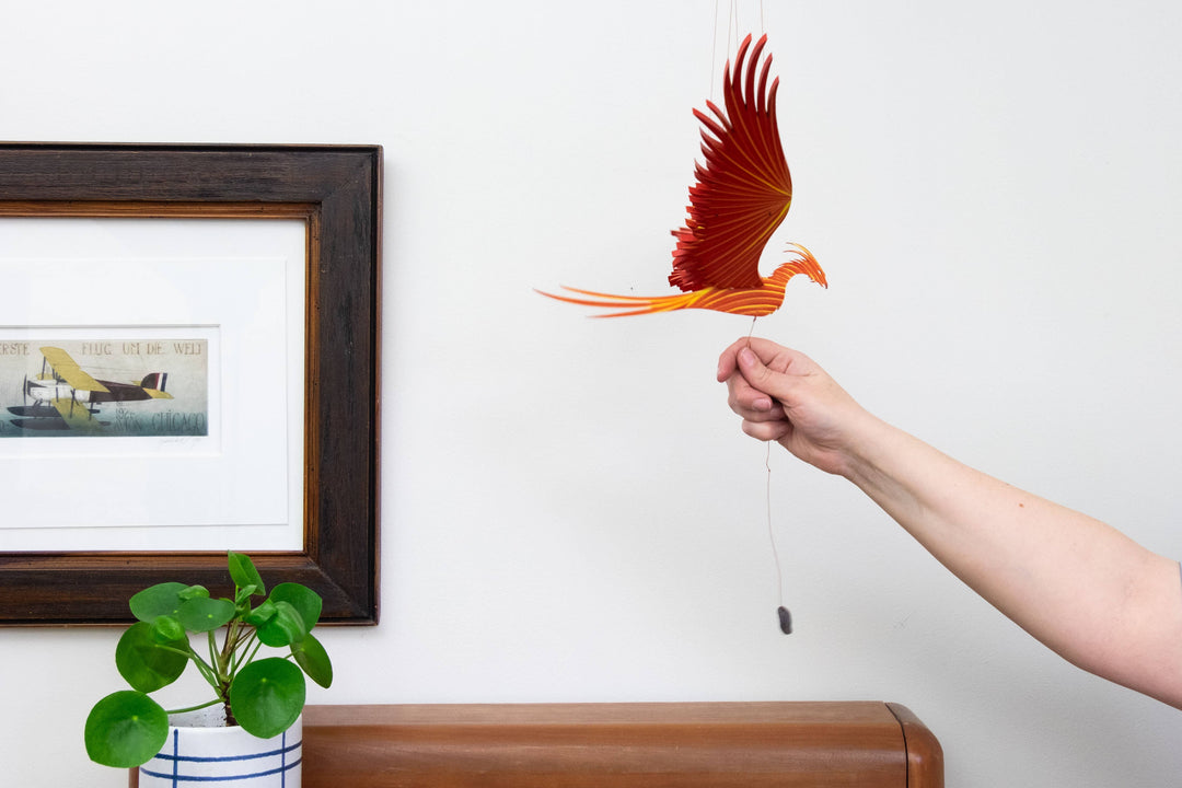 Phoenix Firebird Flying Bird Mobile