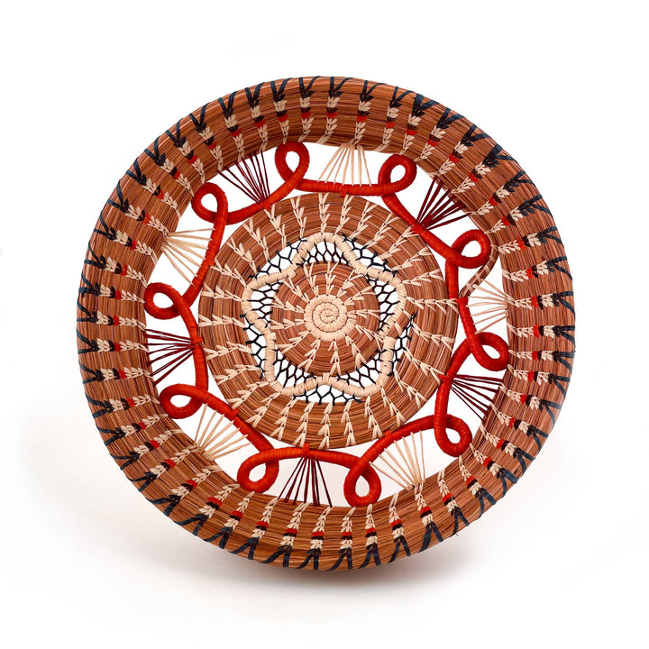Cristina Orange Pine Needle Basket