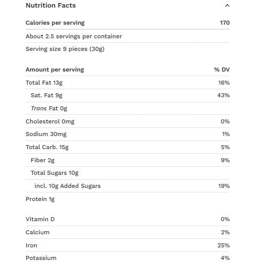 Coconut Milk Chocolate Bar 55% 2.8oz Organic Equal Exchange