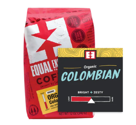 Colombian Ground Coffee 12oz Organic Equal Exchange