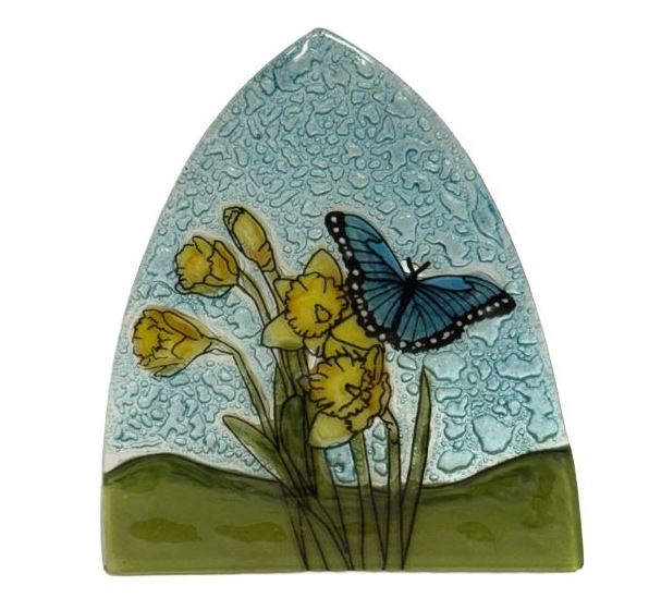Daffodil with Blue Butterfly Night Light