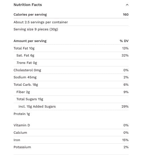 Caramel Crunch Dark Chocolate Bar 55% 2.8oz Organic Equal Exchange