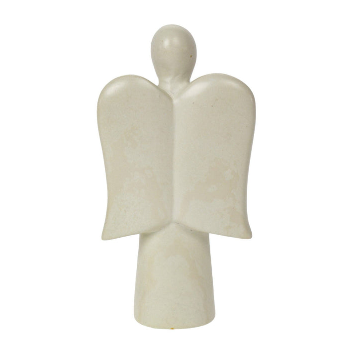Angel and Cat Soapstone Sculpture