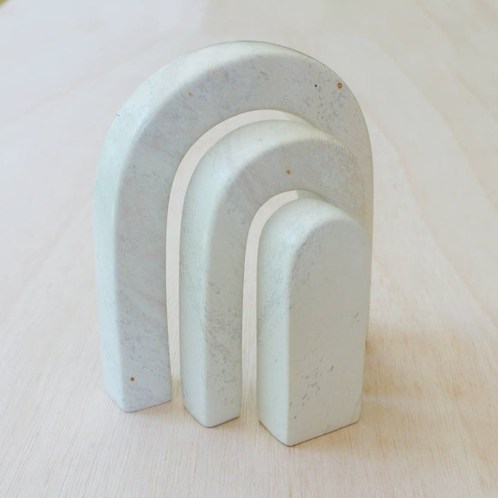Natural Rainbow Sculpture Soapstone