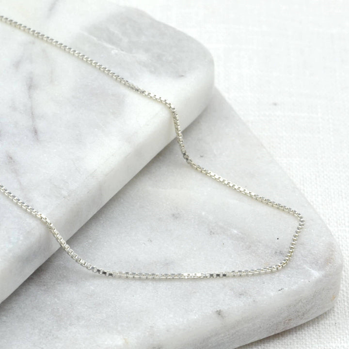 Box Silver Chain Necklace