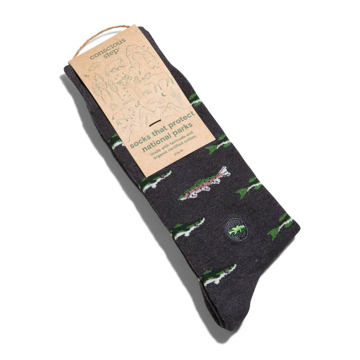 Socks that Protect National Parks Gray Fish Conscious Step