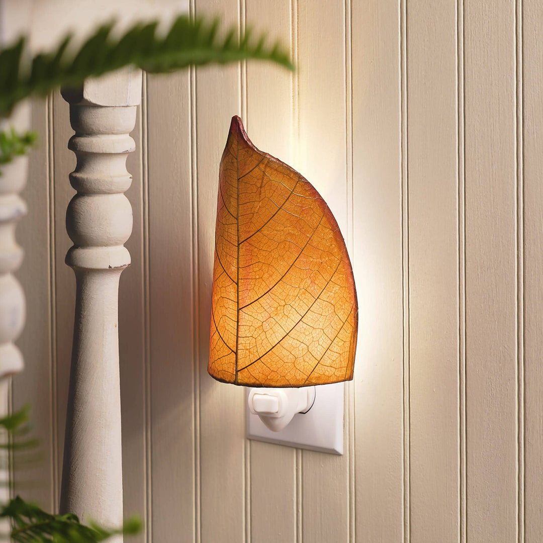 Leaf Burgundy Nightlight