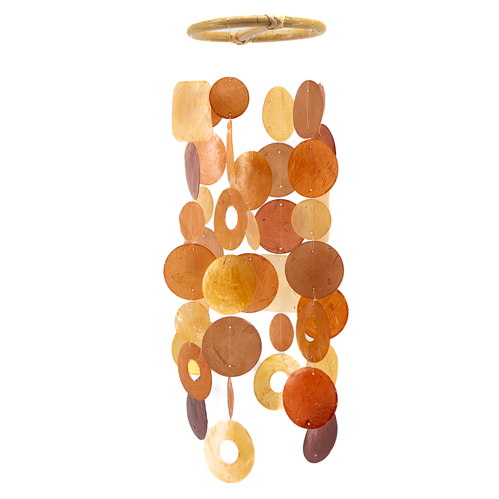 Capiz Chime Small Round Flame