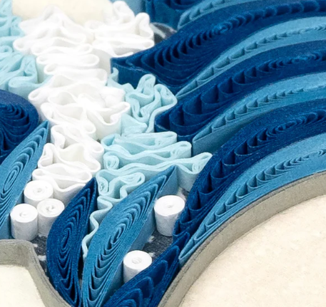Great Wave, Hokusai Artist Series Quilling Card