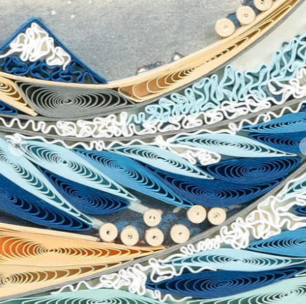 Great Wave, Hokusai Artist Series Quilling Card