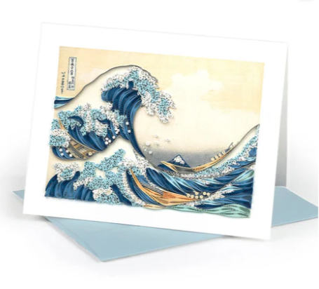 Great Wave, Hokusai Artist Series Quilling Card