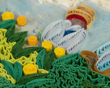 Artist Series - Quilled Woman with a Parasol, Claude Monet Greeting Card