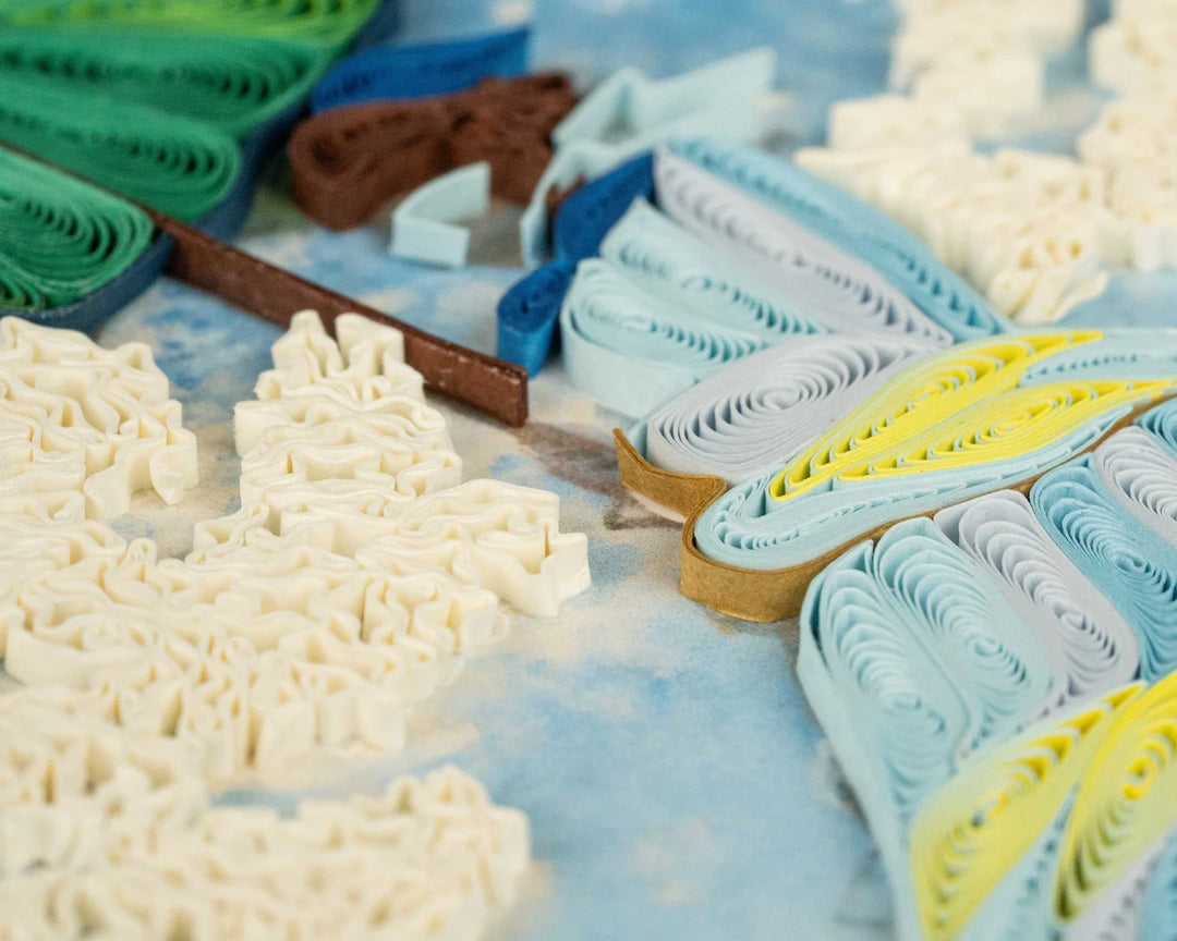 Artist Series - Quilled Woman with a Parasol, Claude Monet Greeting Card