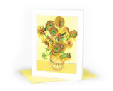Artist Series - Quilled Sunflowers, Van Gogh Greeting Card