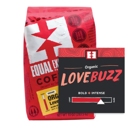 Love Buzz Ground Coffee 10oz Organic Equal Exchange