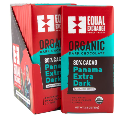 Panama Extra Dark Chocolate 80% 2.8oz Organic Equal Exchange