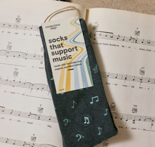 Socks that Support Music Conscious Step - Grey