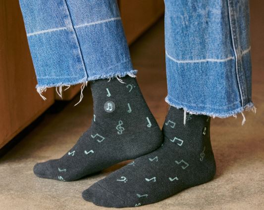 Socks that Support Music Conscious Step - Grey