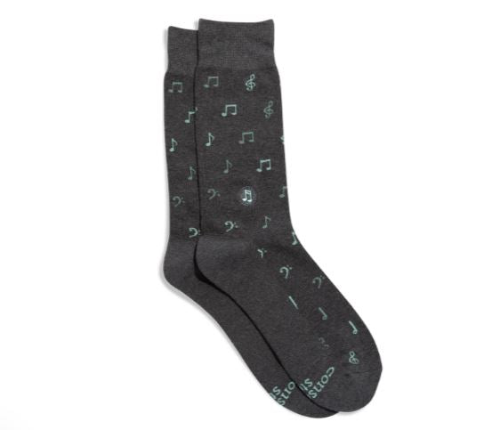 Socks that Support Music Conscious Step - Grey