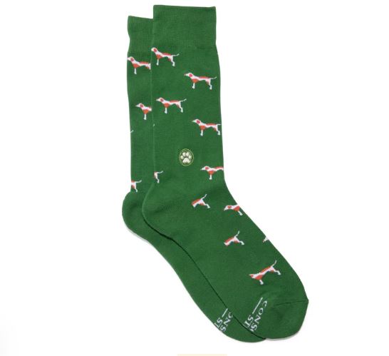 Socks that Save Dogs Conscious Step - Green