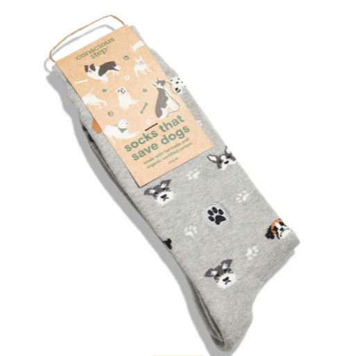 Socks that Save Dogs Conscious Step - Grey