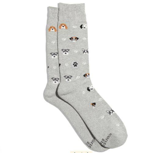 Socks that Save Dogs Conscious Step - Grey