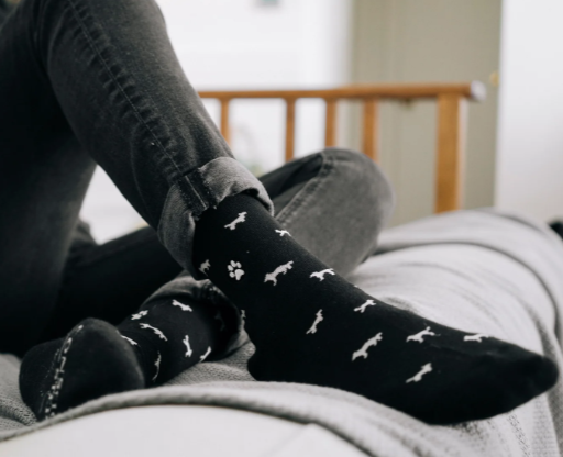 Socks that Save Dogs Conscious Step - Black
