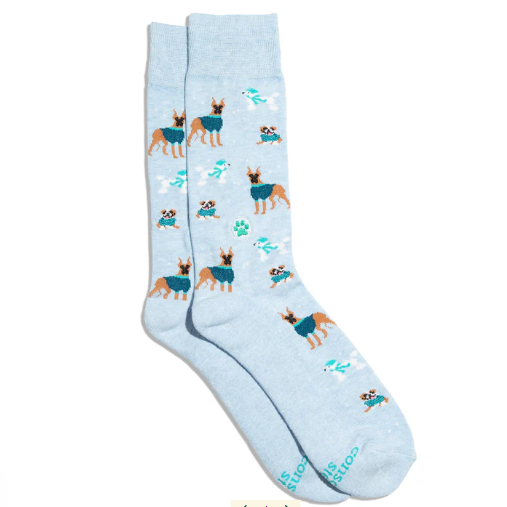 Socks that Save Dogs Conscious Step - Blue