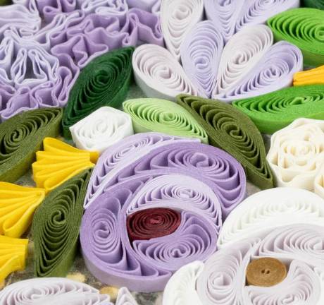 Spring Bouquet, Renoir Artist Series Quilling Card