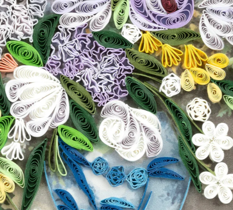 Spring Bouquet, Renoir Artist Series Quilling Card