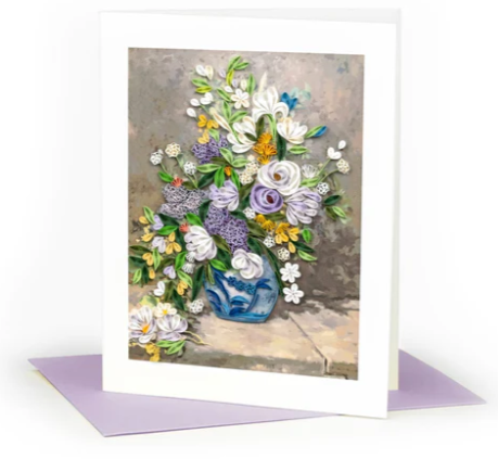 Spring Bouquet, Renoir Artist Series Quilling Card