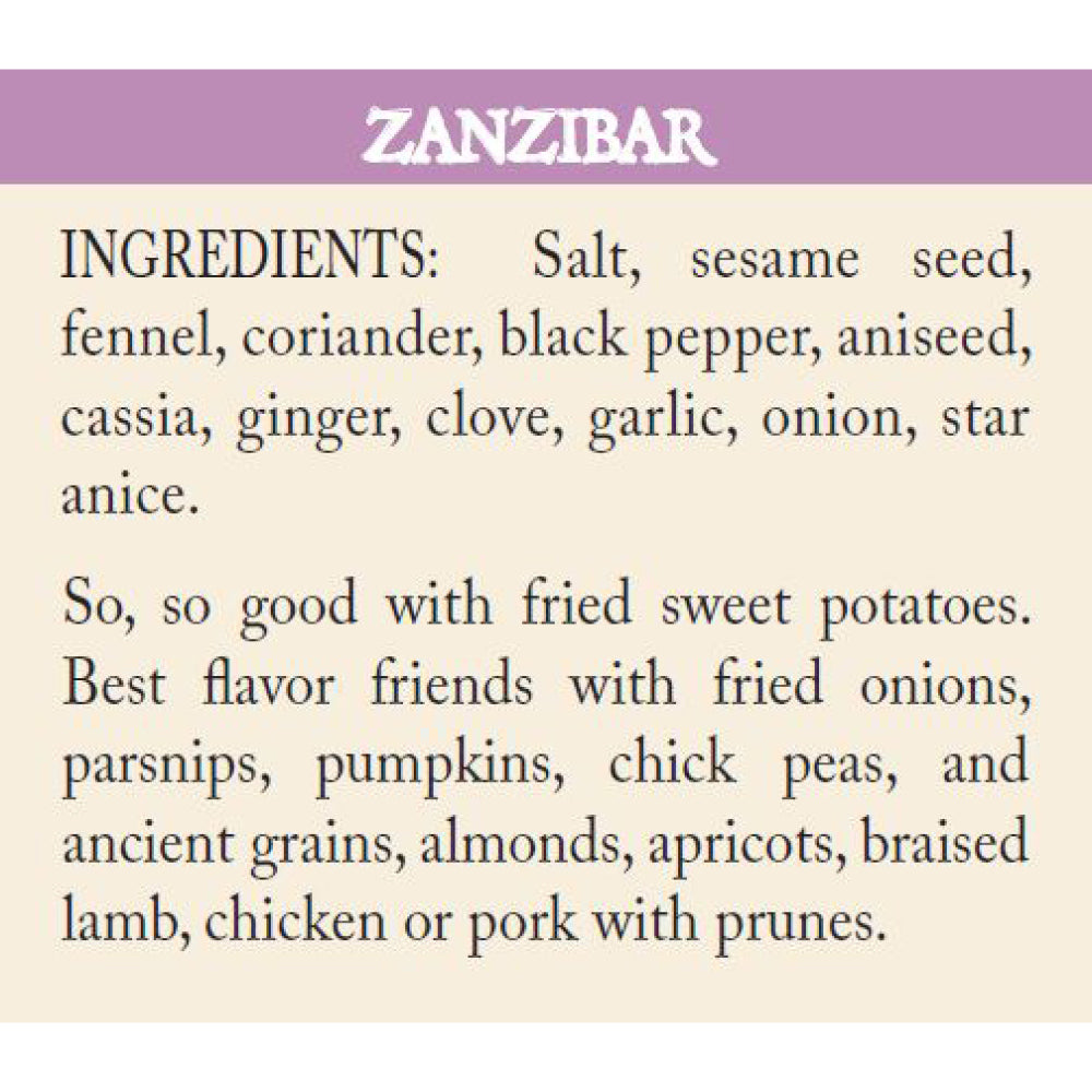 A photo of Zanzibar Island Spice Ingredients and recommendations