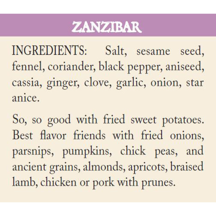 A photo of Zanzibar Island Spice Ingredients and recommendations